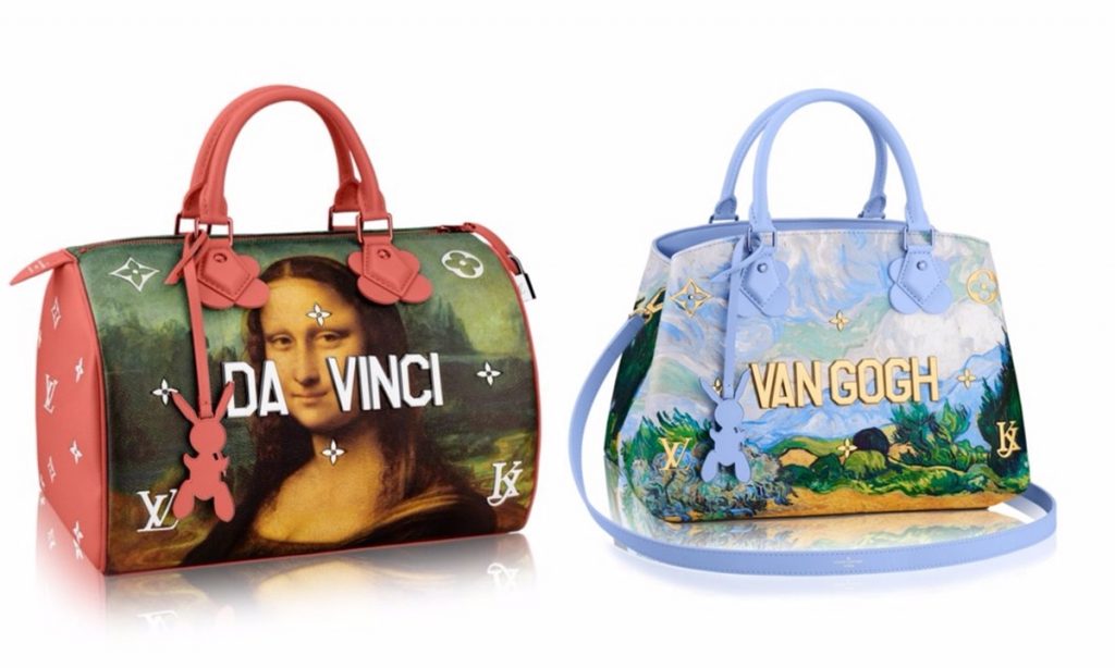 Wearable art: Jeff Koons x Louis Vuitton hand bags – Official Debi